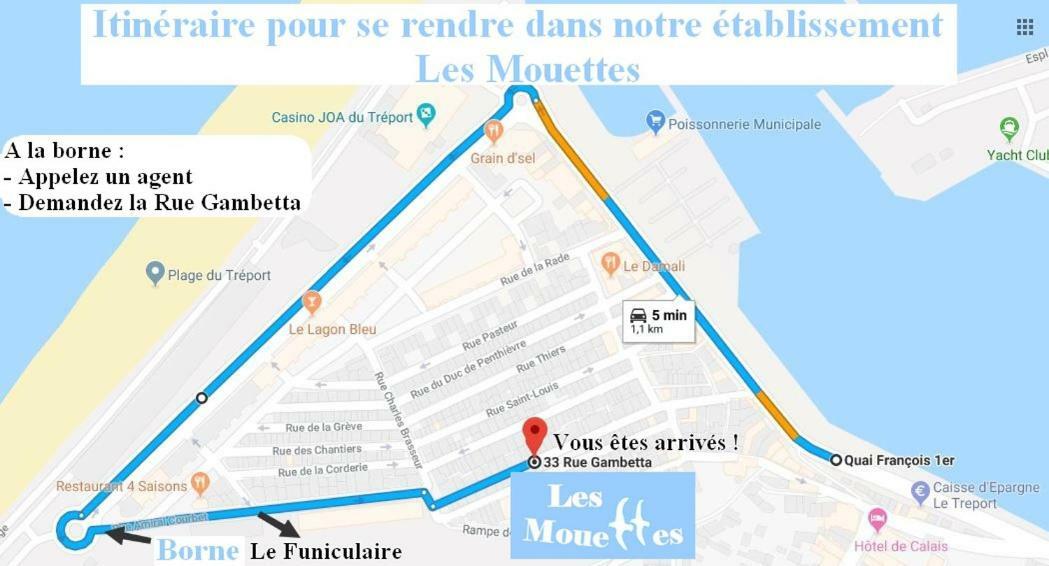 Les Mouettes Apartamento Le Tréport Exterior foto